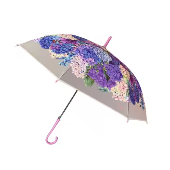 透明な花の傘半自動を開いた透明な風のない女性のエレガントな雨傘のためのウェディングパーティーのためのエレガント